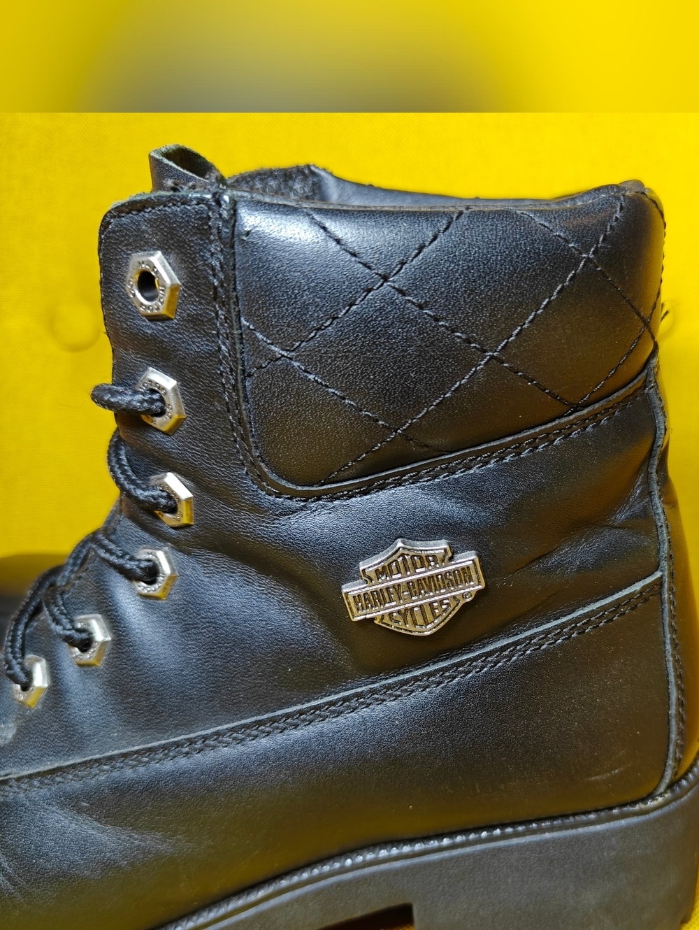 Harley-Davidson Cruise Control Black Leather Motorcycle Boot Women Shoe Size 6.5 - Picture 4 of 10